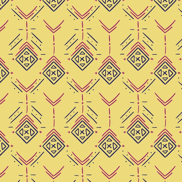 Pattern di songket tradizionale giallo chiaro