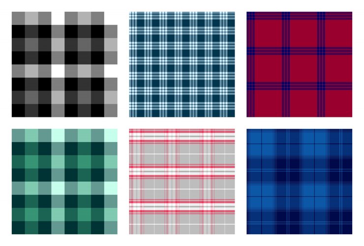 Pattern plaid a scacchi senza soluzione di continuità