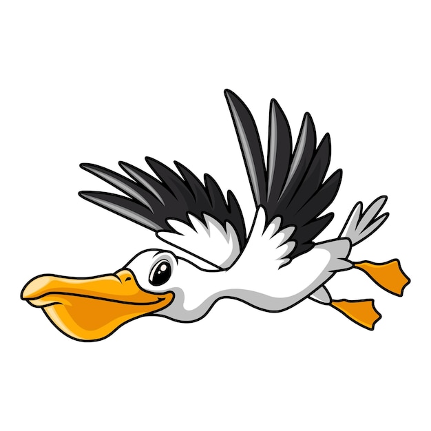 Pelican cartoon un sito felice
