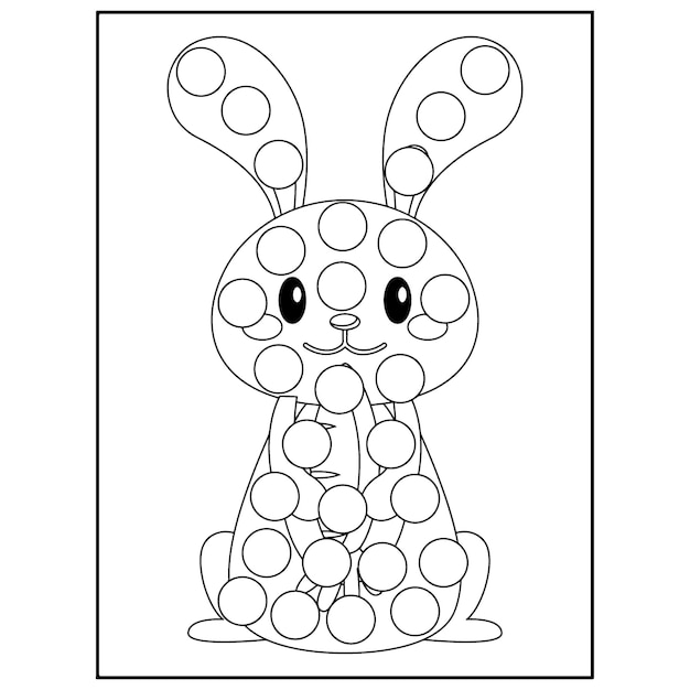Pennarello a punti di Pasqua Disegni da colorare per bambini