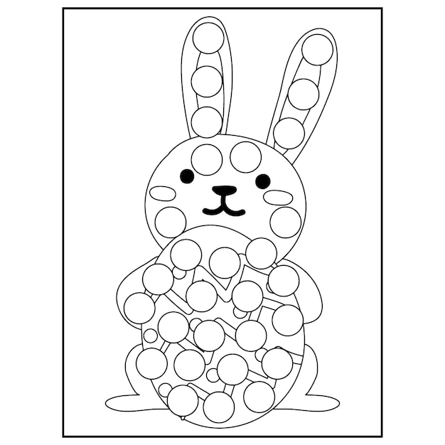 Pennarello a punti di Pasqua Disegni da colorare per bambini