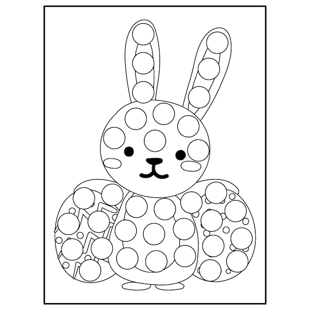 Pennarello a punti di Pasqua Disegni da colorare per bambini