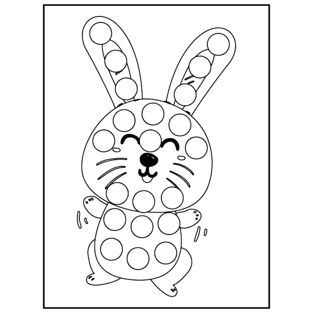 Pennarello a punti di Pasqua Disegni da colorare per bambini