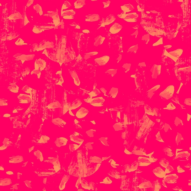 Pennellate astratte macchie gialle su sfondo pinkred Sfondo vettoriale