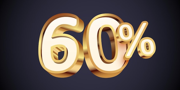 percentuale di sconto d numero d'oro vendita banner e poster