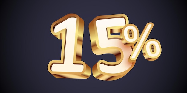 percentuale di sconto d numero d'oro vendita banner e poster