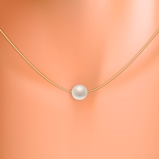 Perla sul collo