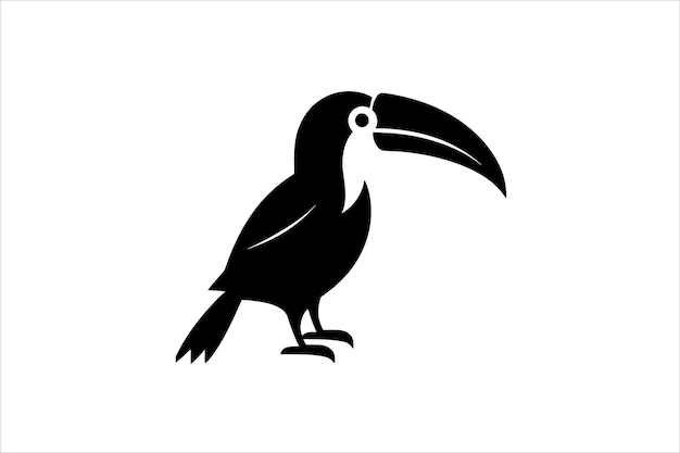 personaggi di tucani in illustrazione in stile cartone animato illustrazione di uccelli di tucani vettoriali