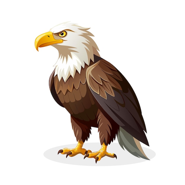 personaggio di cartone animato aquila illustrazione animale realistico