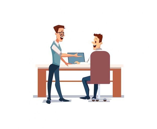 Persone che lavorano in ufficio