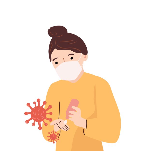 persone che usano disinfettante per le mani