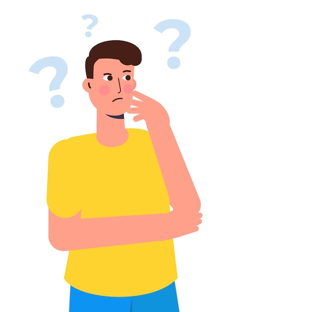 Persone premurose. Uomini che risolvono il problema. Illustrazione vettoriale.