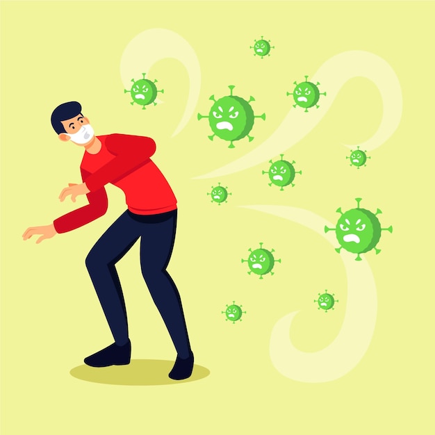 Persone spaventate dalla malattia da coronavirus