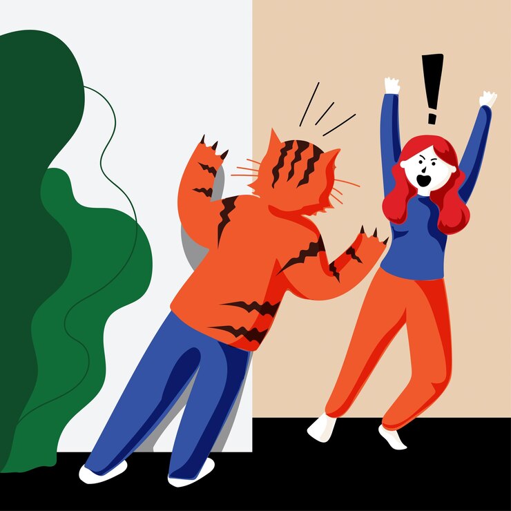 Vettore pesce d'aprile disegnato a mano che scherza sfondo colorato di illustrazione vettoriale piatta