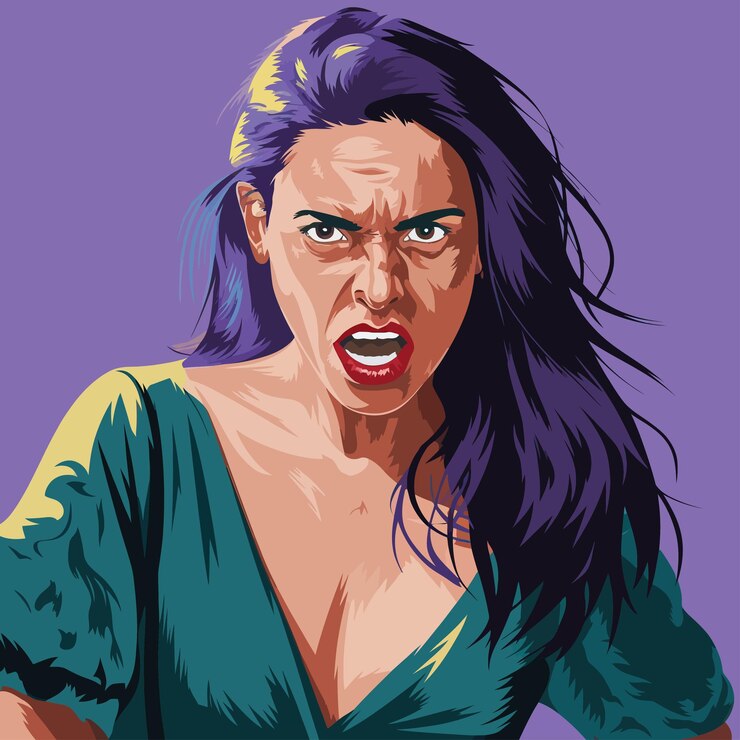Vettore pezzi d'arte vettoriali dipinti a parete personaggi che comprendono varie opere d'arte cartoni animati groovy astratto