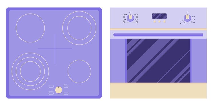 Piano cottura e forno a induzione per cucinare e cuocere cibi diversi livelli di riscaldamento e cottura