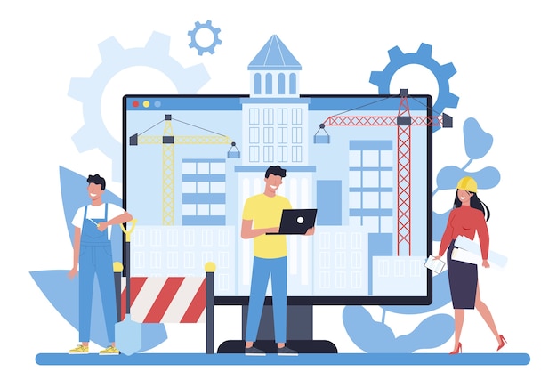 Piattaforma di progetti online di costruzione di case