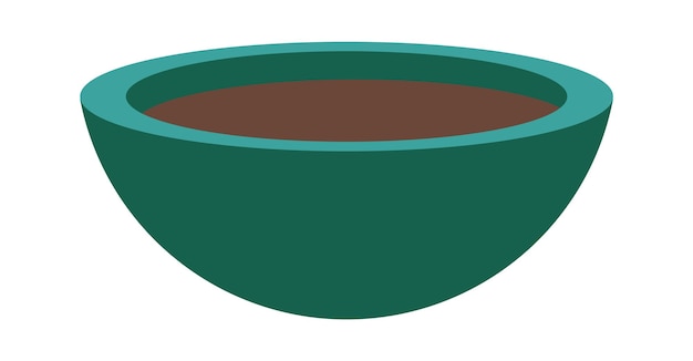 Piattino con zuppa Illustrazione vettoriale