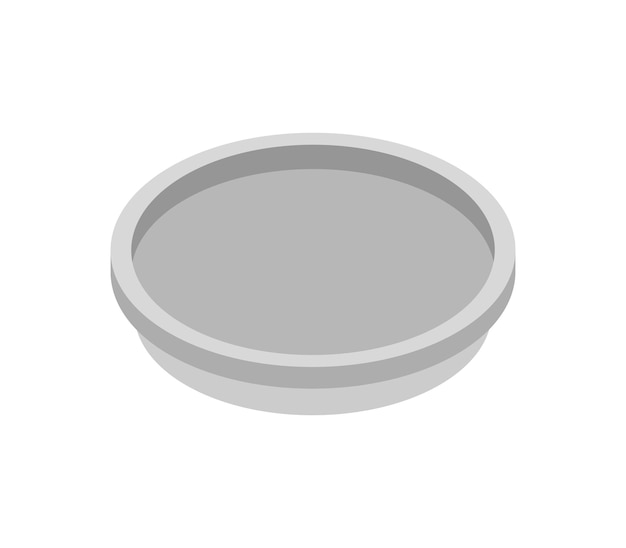 Piatto da cucina isometrico