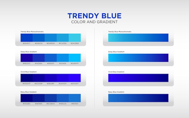 Piatto Di Colore Blu E Gradiente