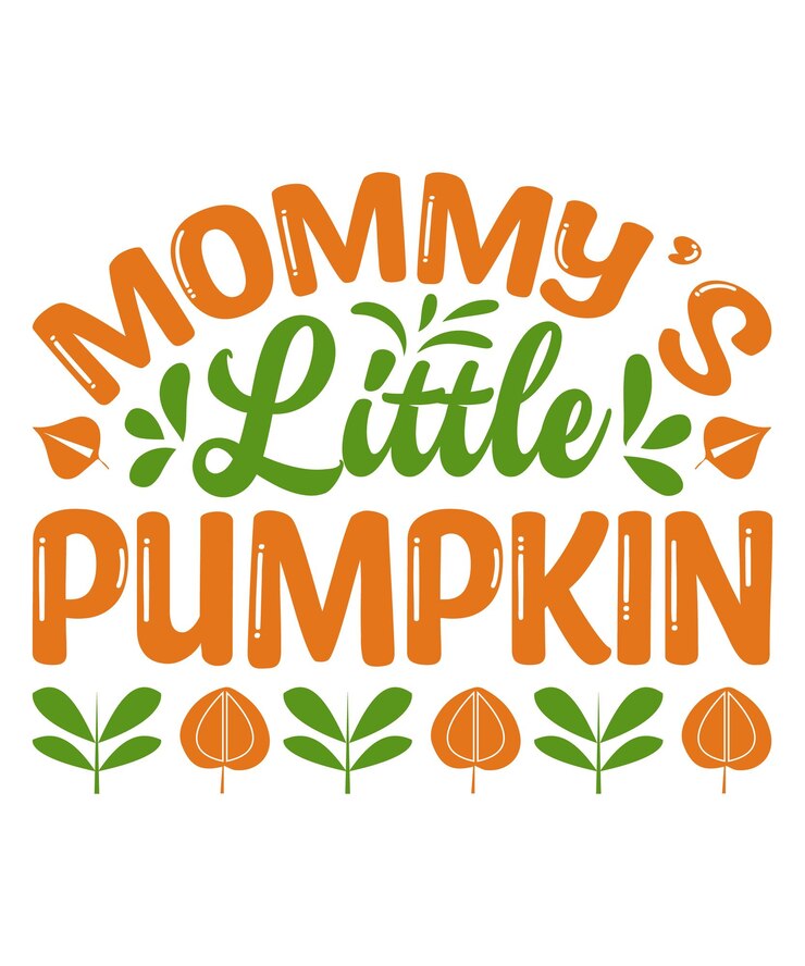 Piccola zucca caduta della mamma SVG Design