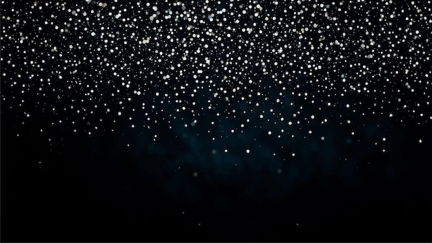 piccole macchie scintillanti su sfondo nero scuro con effetto fumo illustrazione vettoriale per lo sfondo