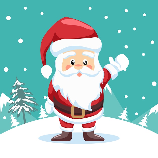 Piccolo disegno di Babbo Natale per buon natale