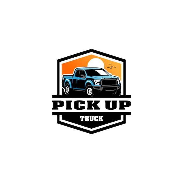 Pick up camion logo vettoriale