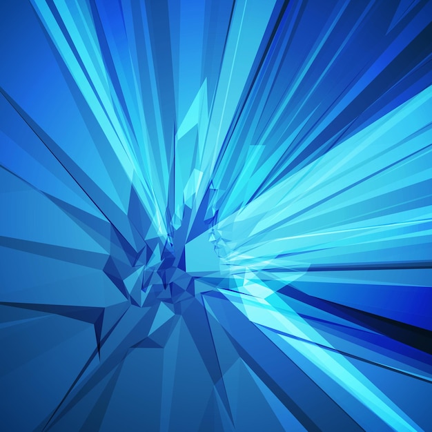 Pietra preziosa di geologia dell'illustrazione di vettore del fondo della struttura del diamante di cristallo di vetro realistico blu