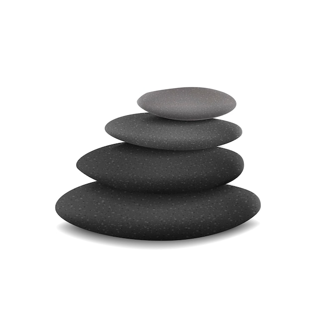 pietre in un mucchio equilibrato
