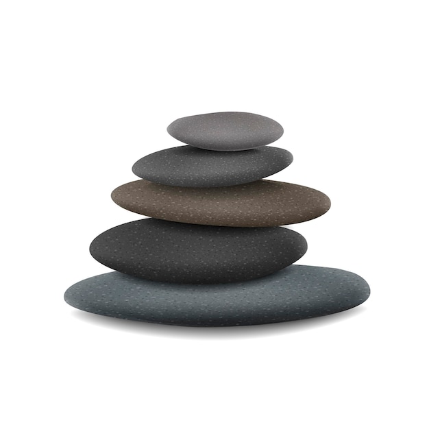 pietre in un mucchio equilibrato
