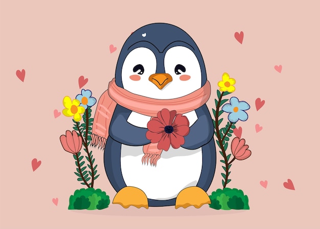 Pinguino carino.