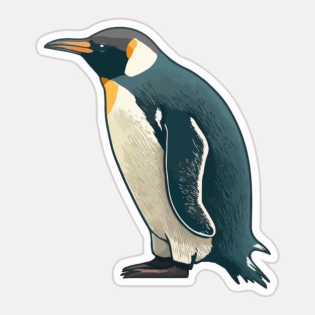 Pinguino con cappello e bacchetta da mago che esegue trucchi