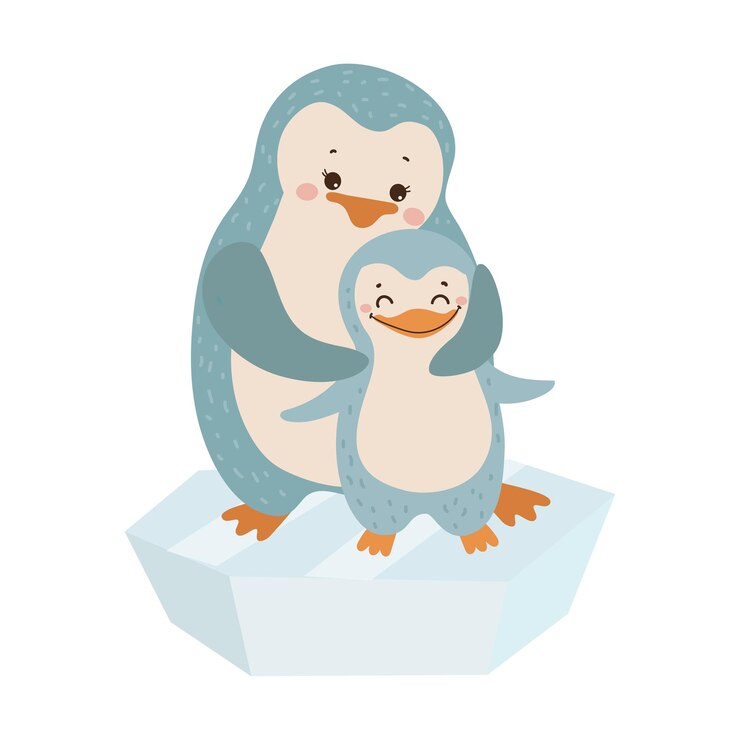 Vettore pinguino