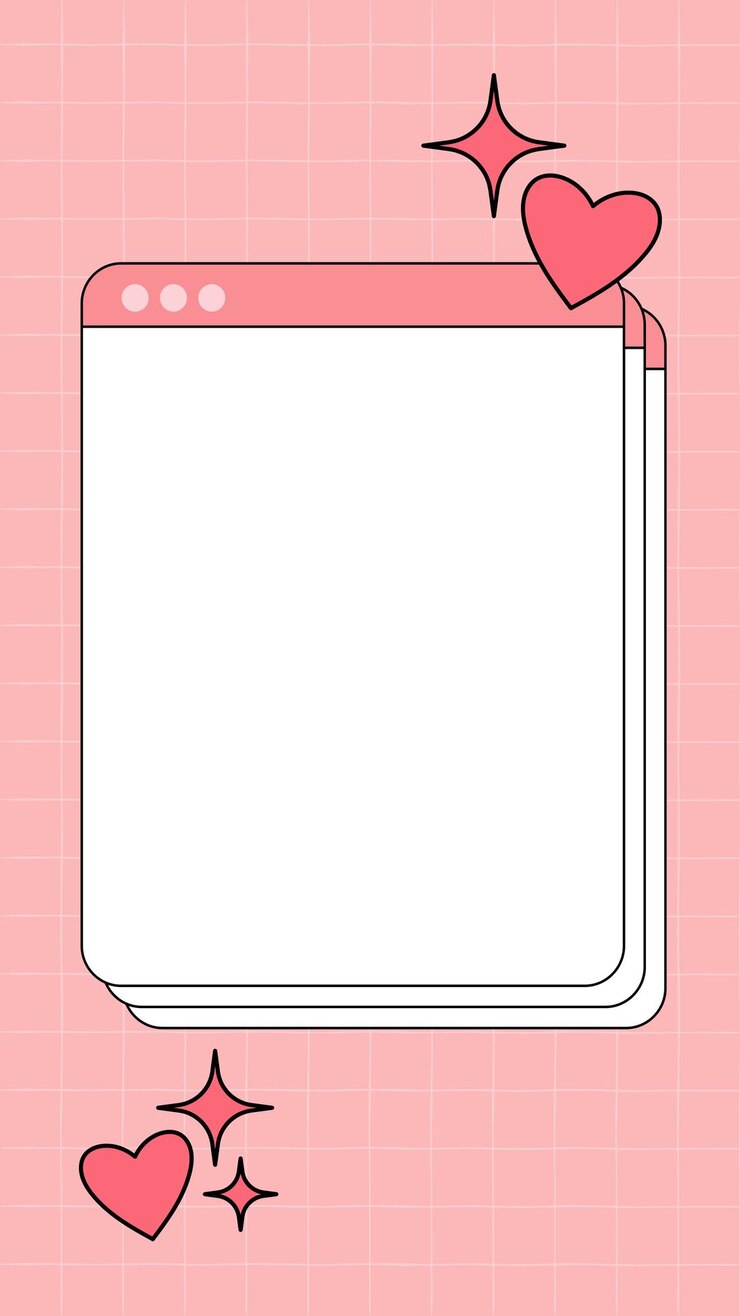 Vettore pink retro ig vector mac frame stories template background social media design