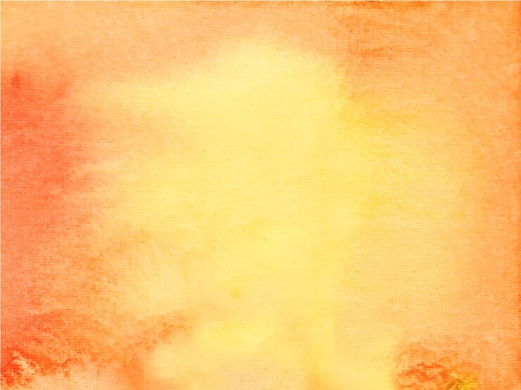 Pittura a mano dell'acquerello astratto arancione.