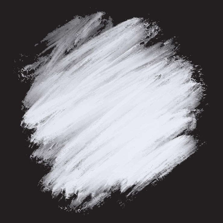 Vettore pittura acrilica a olio bianco su sfondo nero trama di vernice pennello arte bianca per banner in vendita e illustratore vettoriale di biglietti da visita