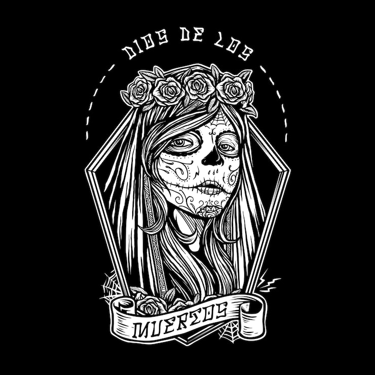 Pittura del viso di Dia de los Muertos