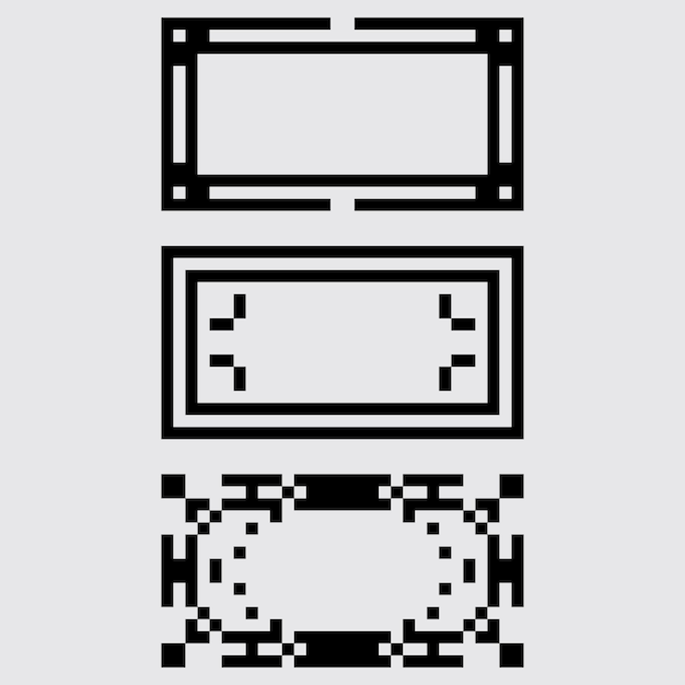 pixel art mini frame estetica retro sprite design