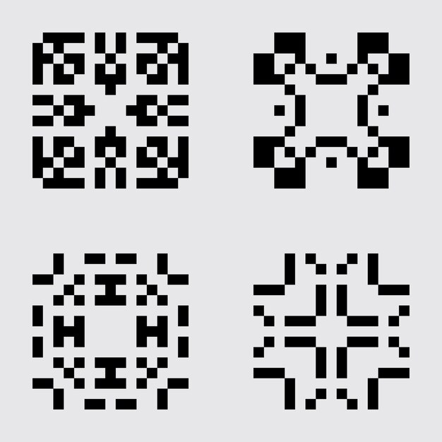 pixel art set piastrella modello di materiale astratto