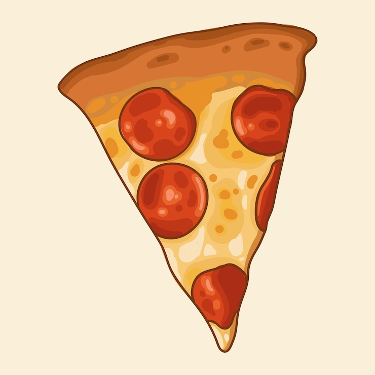 Vettore pizza ai peperoni diversi tipi di pizza