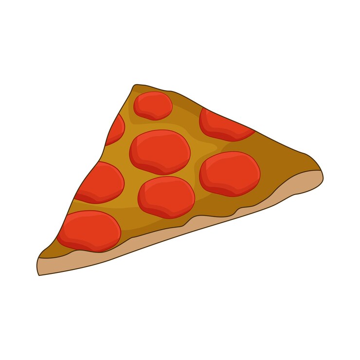 Vettore pizza slice