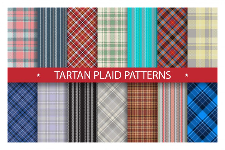 Vettore plaid pattern ornato senza soluzione di continuità