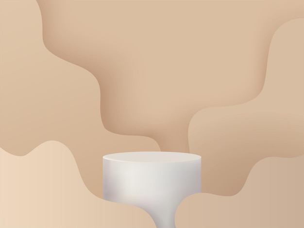 Podium renderizzato in 3D per la vetrina del tuo prodotto