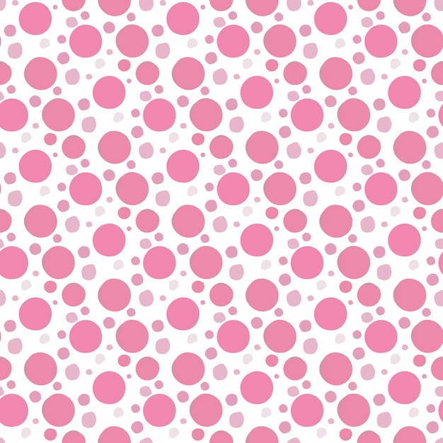 Pois rosa Seamless Pattern Design