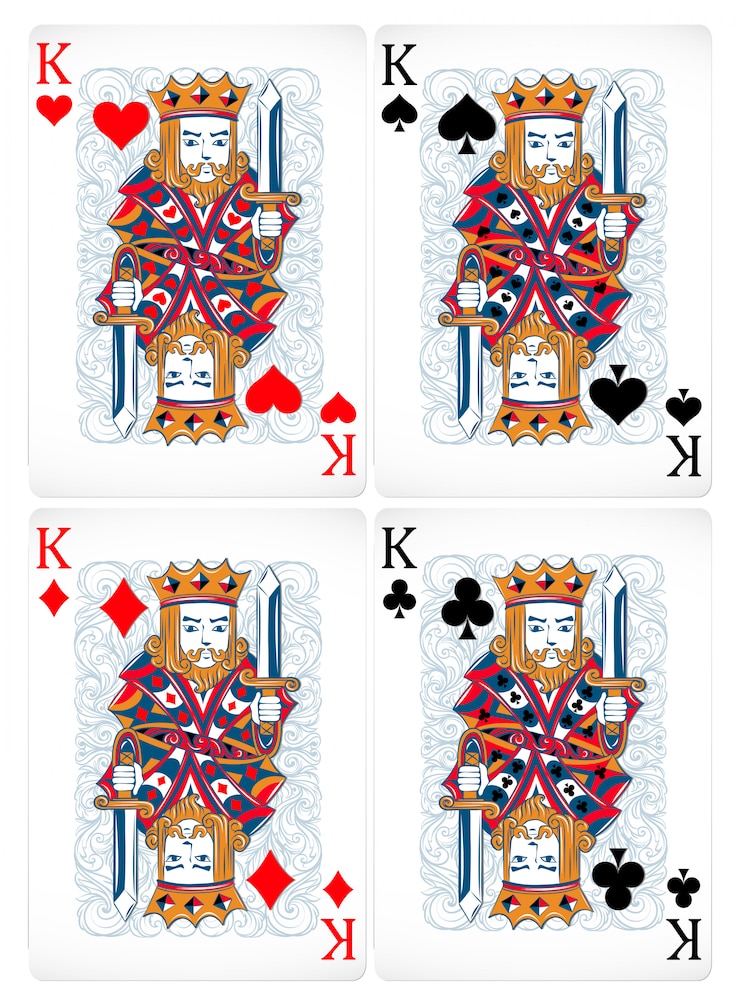 Vettore poker carte