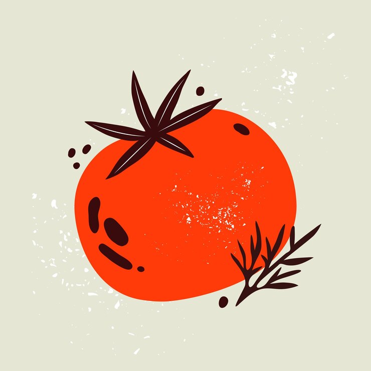 Pomodoro rosso Verdura sana Alimento naturale vegetariano dietetico Una corretta alimentazione