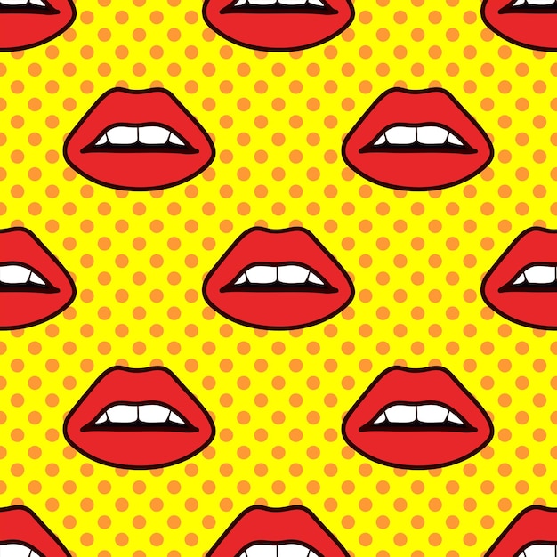 Pop art delle labbra