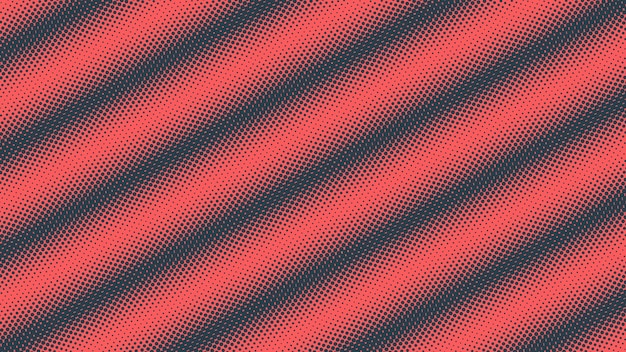 Pop Art Dots Ondulato Half Tone Pattern Linee inclinate Vector Textured Background