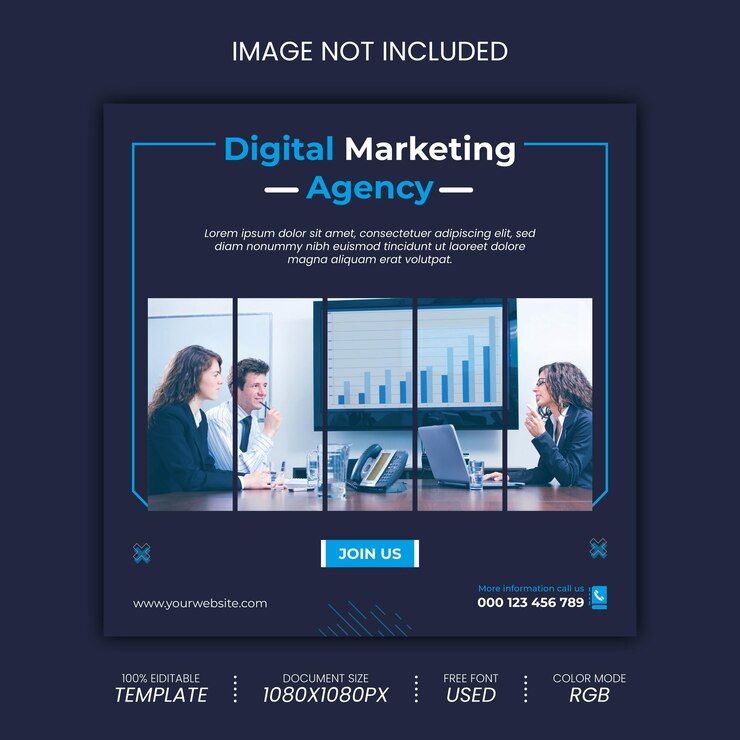 Post design dell'agenzia di marketing digitale